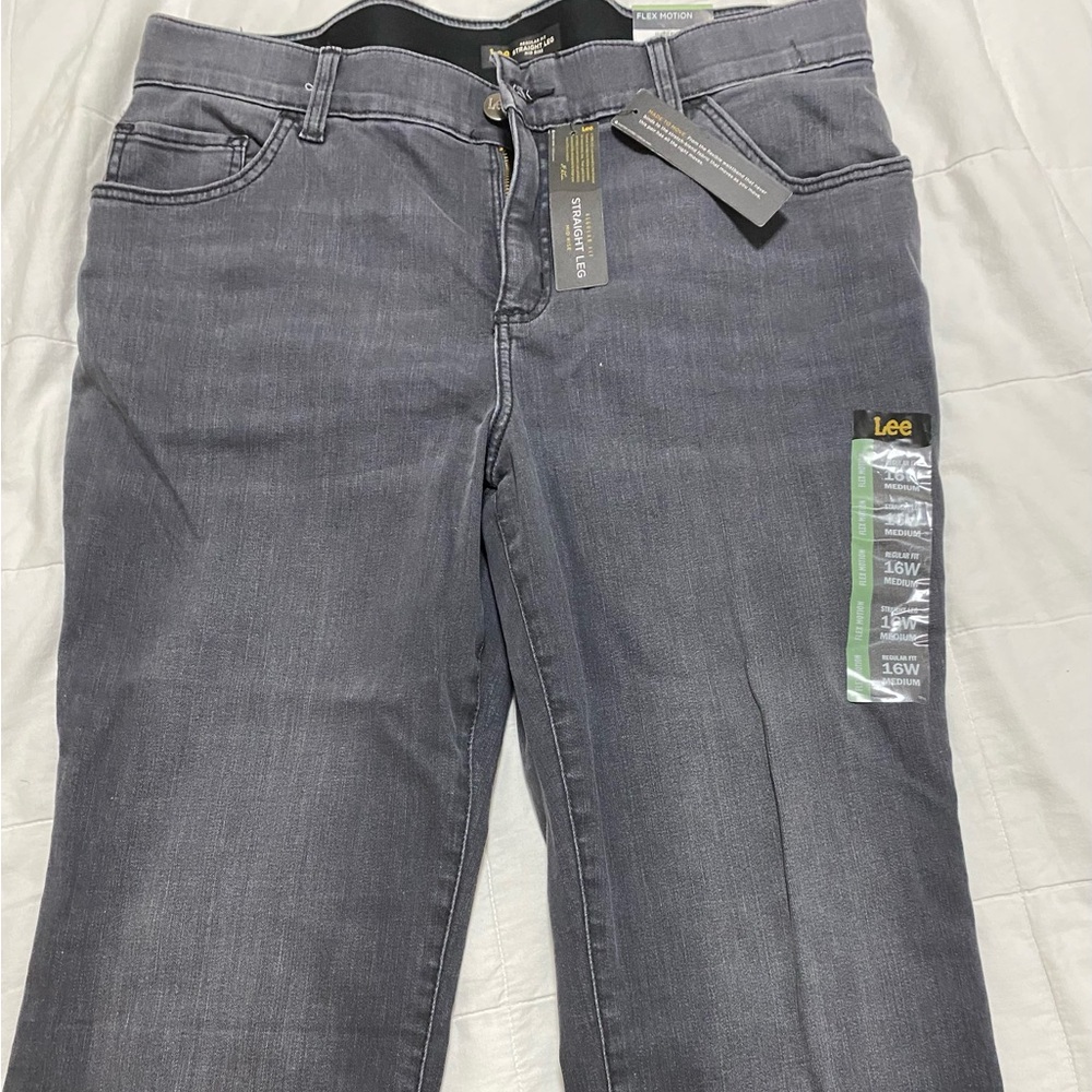 Lee Charcoal Gray Flex Motion Jeans
